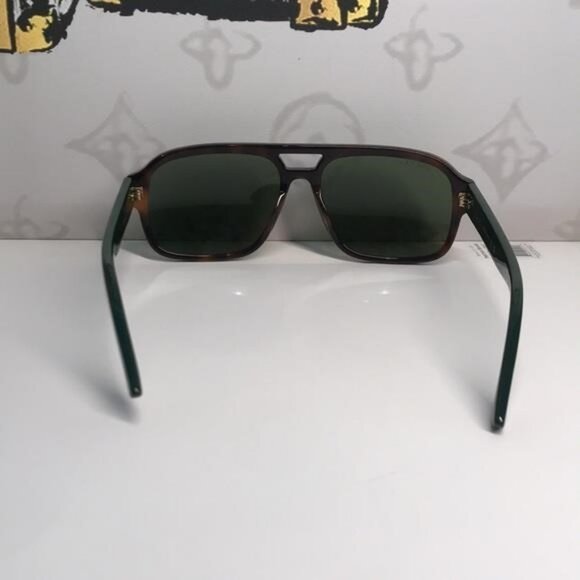 Authentic ✨ Brand New Gucci GG0925S 002 Aviator Sunglasses – Havana Frame with G - Picture 10 of 12